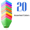 20 Assorted Color Diamond Sky Lanterns.