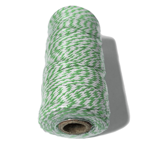 Green and White Bakers Twine.