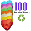 100 Assorted Color ECO Heart Sky Lanterns.