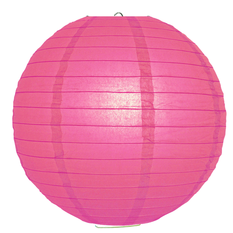 Hot Pink Round Paper Lanterns.