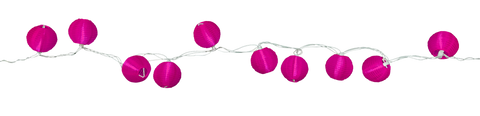3" Pink String Nylon Lanterns (10pcs).