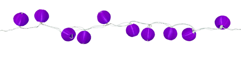 3" Purple String Nylon Lanterns (10pcs).
