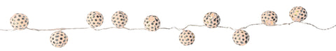3" Silver Polka Dot String Paper Lanterns (10pcs).