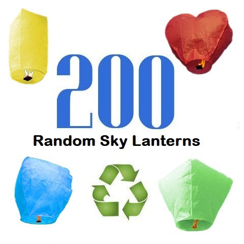 200 ECO Sky Lanterns.
