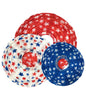 Red, White, and Blue Paper Lanterns With Stars (3 Pcs).