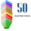50 Assorted Color Diamond Sky Lanterns.
