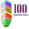 100 Assorted Color Diamond Sky Lanterns.