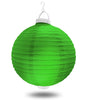 12" Green Battery Operated LED Paper Lanterns.