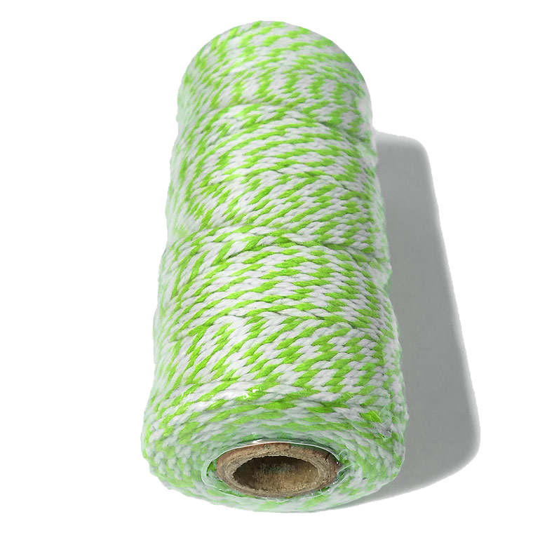 Lime Green and White Bakers Twine