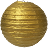 Metallic Gold Round Paper Lanterns.