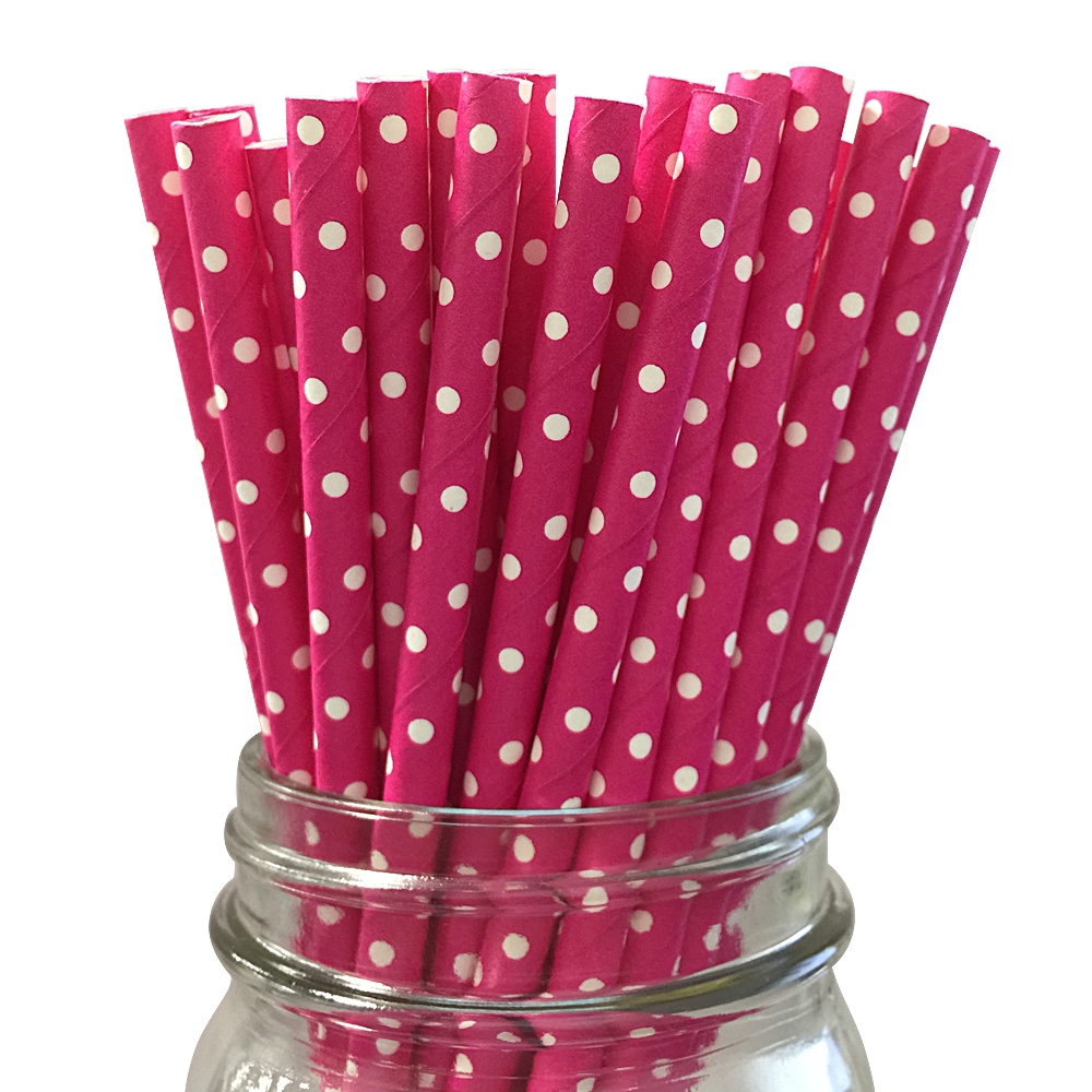 Buy Light Pink Heart Polka Dot Stirring Straws, Bulk Sizes, $$69.95 USD