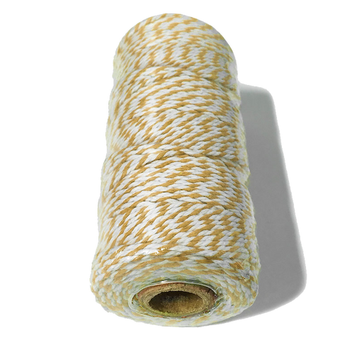 Mustard and White Bakers Twine.