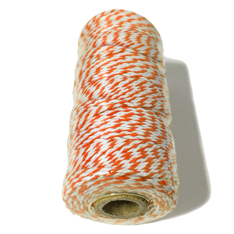 Orange and White Bakers Twine