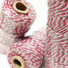 Red Grey and White Bakers Twine.