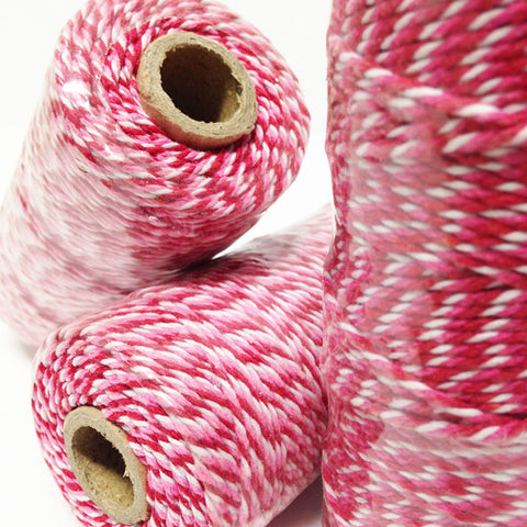 Red Pink and White Bakers Twine