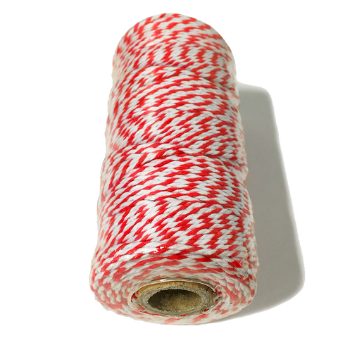 Red and White Bakers Twine.