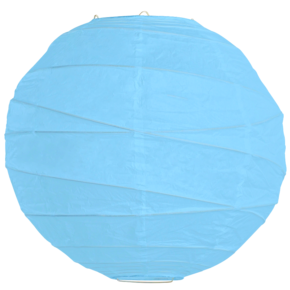 Sky Blue Criss Cross Paper Lanterns