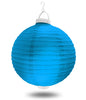 8" Blue Battery Operated LED Paper Lanterns.