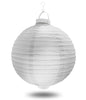 8" White Battery Operated LED Paper Lanterns.