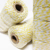 Yellow and White Bakers Twine.