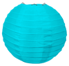 Blue Round Silk Lanterns.