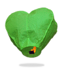 ECO Green Heart Sky Lanterns (Wire-Free).