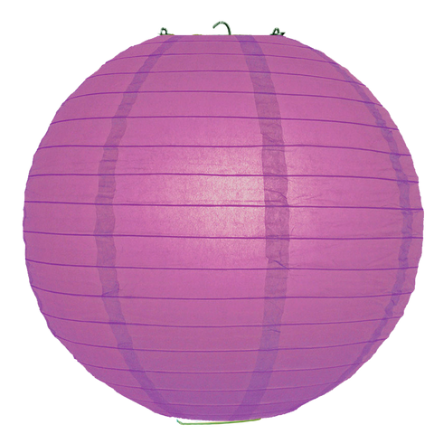 Mulberry Purple Round Paper Lanterns.