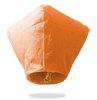 ECO Orange Diamond Sky Lanterns (Wire-Free).
