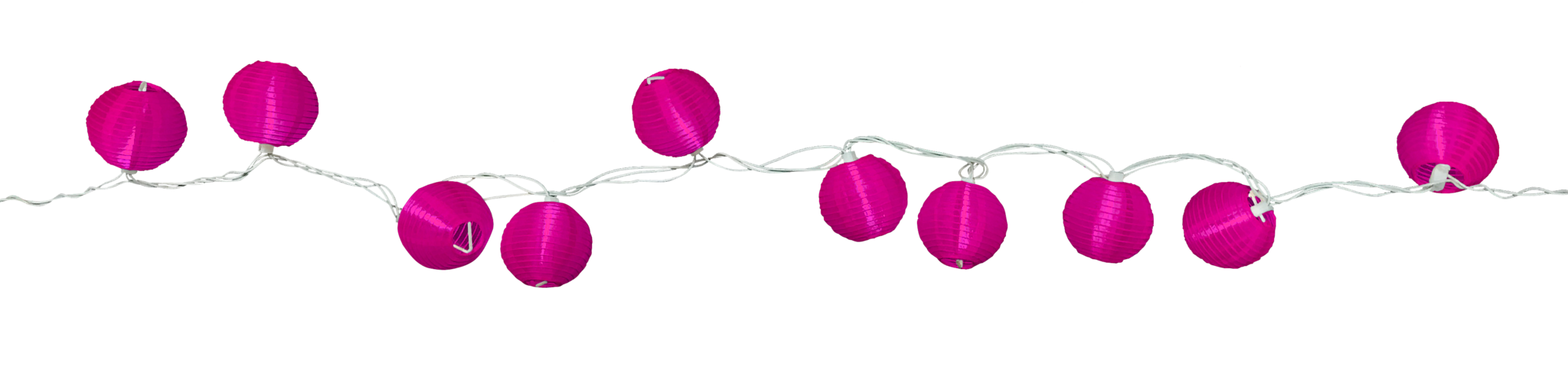 3 Pink String Nylon Lanterns (10pcs)