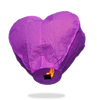 ECO Purple Heart Sky Lanterns (Wire-Free).