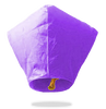 ECO Purple Diamond Sky Lanterns (Wire-Free).
