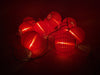 3" Red String Nylon Lanterns (10pcs).