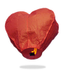ECO Red Heart Sky Lanterns (Wire-Free).