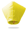 ECO Yellow Diamond Sky Lanterns (Wire-Free).
